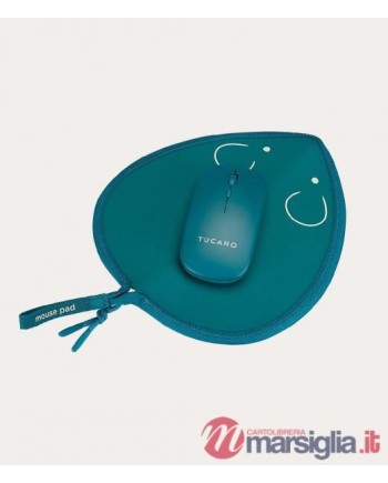 MOUSE PAD +WIRELESS MOUSE BLU