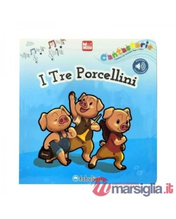 FABULINIS-LIBRO CANTASTORIE "I TRE PORCELLINI" (CON REGISTRATORE VOCALE)