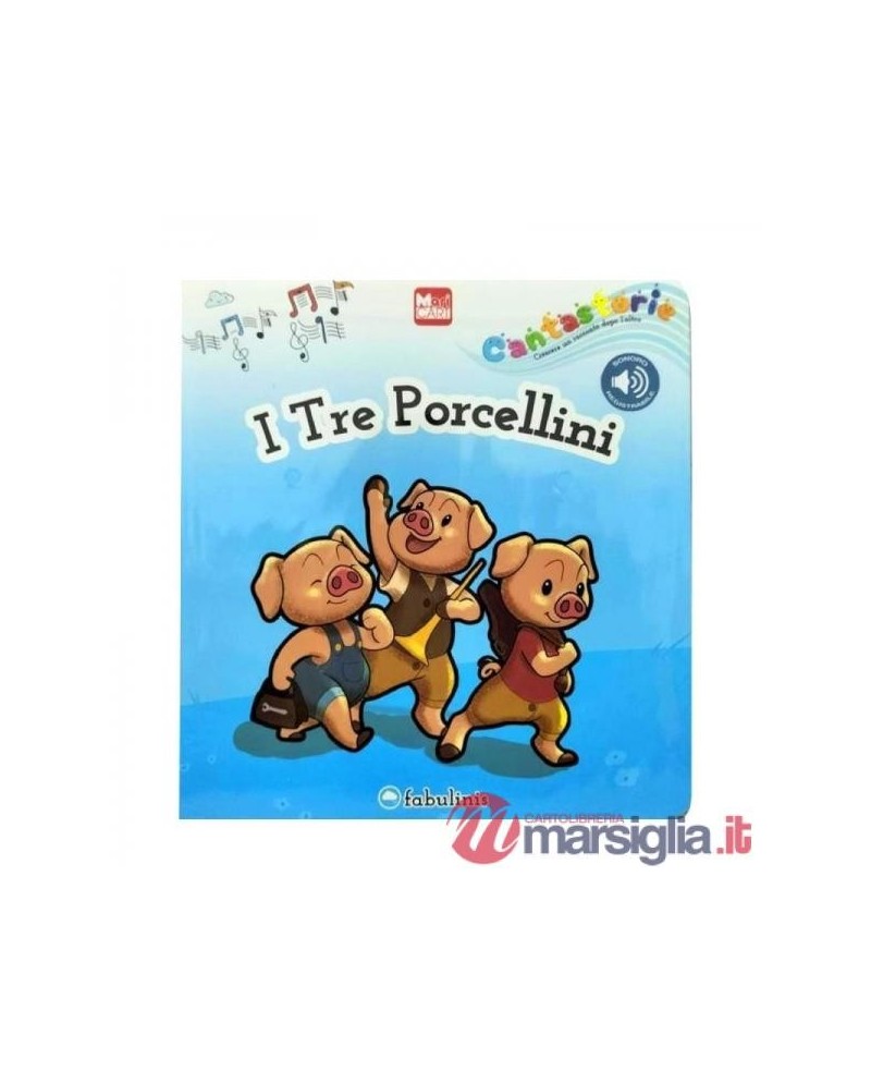 FABULINIS-LIBRO CANTASTORIE "I TRE PORCELLINI" (CON REGISTRATORE VOCALE)