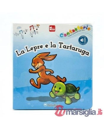 FABULINIS-LIBRO CANTASTORIE "LA LEPRE E LA TARTARUGA" (CON REGISTRATORE VOCALE)