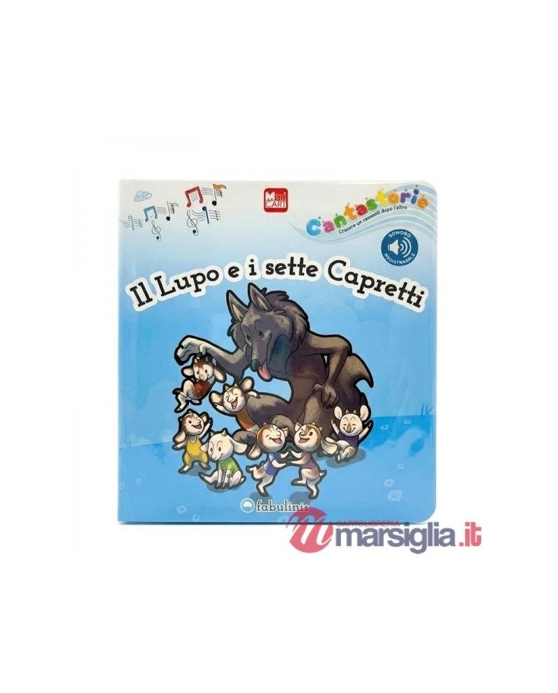FABULINIS-LIBRO CANTASTORIE "IL LUPO E I SETTE CAPRETTI" (CON REGISTRATORE VOC)
