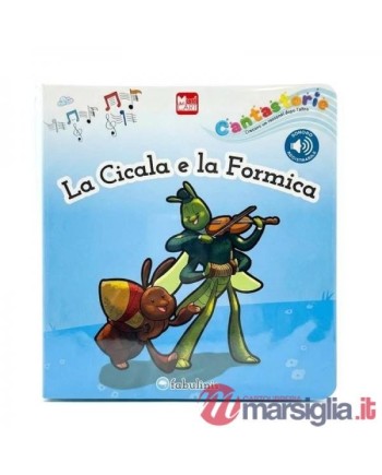 FABULINIS-LIBRO CANTASTORIE "LA CICALA E LA FORMICA" (CON REGISTRATORE VOCALE)