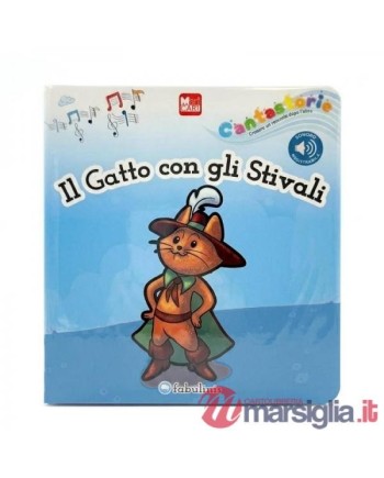 FABULINIS-LIBRO CANTASTORIE "IL GATTO CON GLI STIVALI" (CON REGISTRATORE VOCALE)