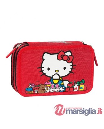 ASTUCCIO 3 ZIP HELLO KITTY