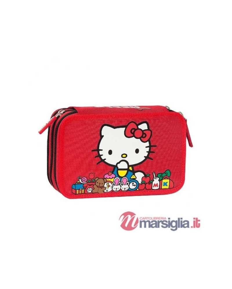 ASTUCCIO 3 ZIP HELLO KITTY